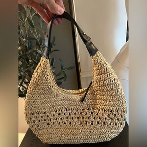 H&M Tan Woven Shoulder Bag